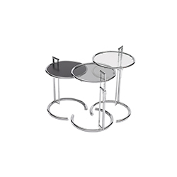 銀色可調式桌 愛琳·格蕾  ClassiCon家具品牌