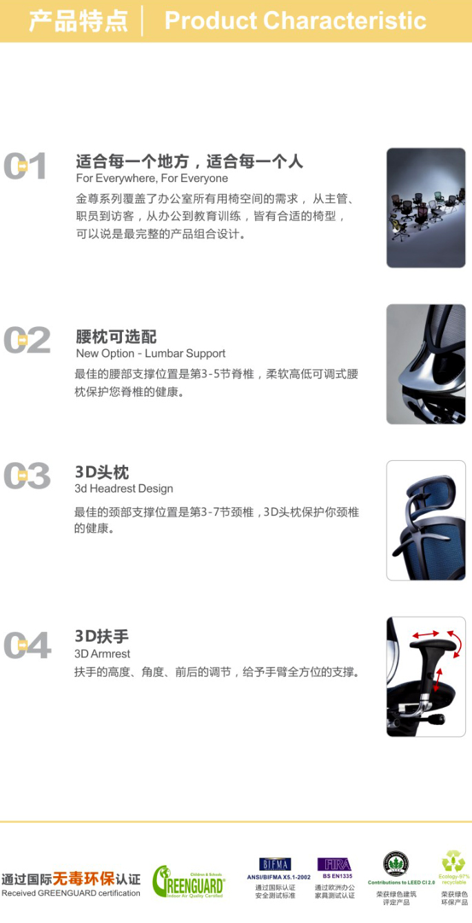 精品辦公椅金尊系列Brant